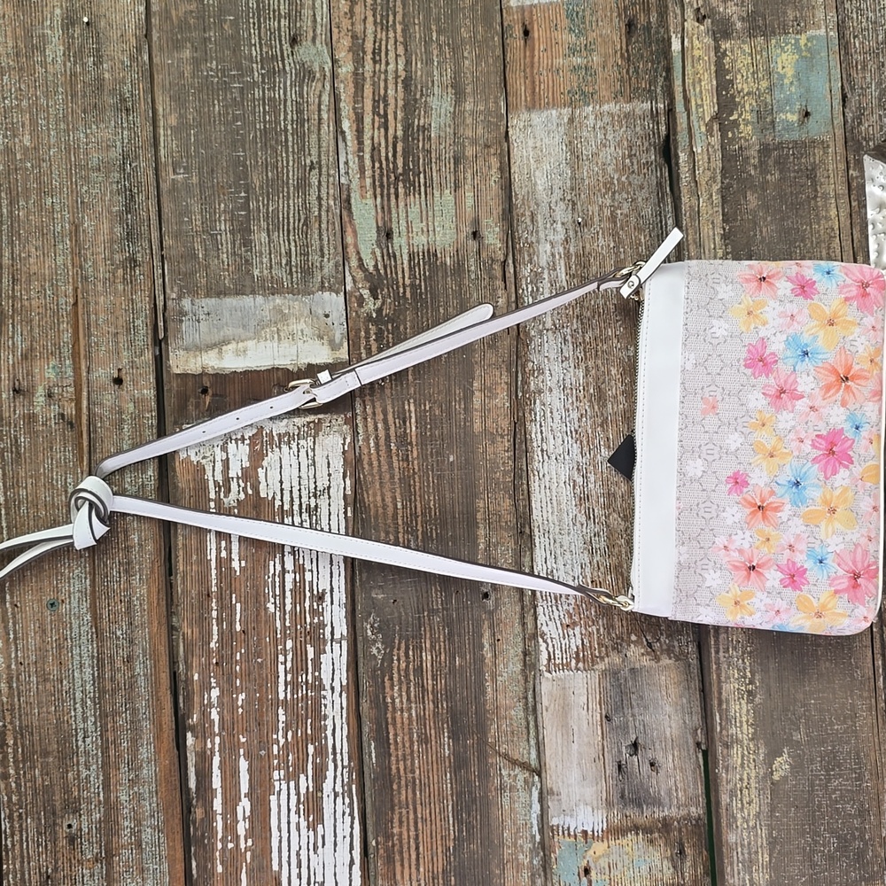 Nanette Lepore Pink Floral Crossbody Bag - Picture 2 of 12